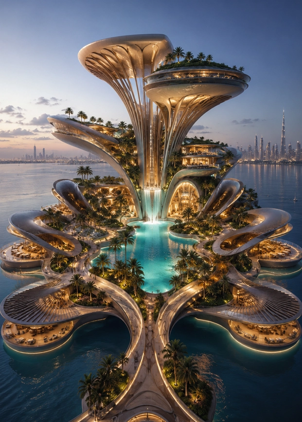 Future Destination Concepts showing developer-attractive low-rise and mid-rise urban destinations, luxury boulevards, cultural districts, and mixed-use landmark places